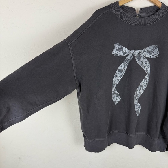 Aerie Big Chill Bow Graphic Crew Sweatshirt - Picture 3 of 7